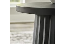 a black end chairside table   
