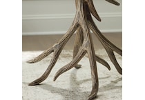 a black end chairside table   