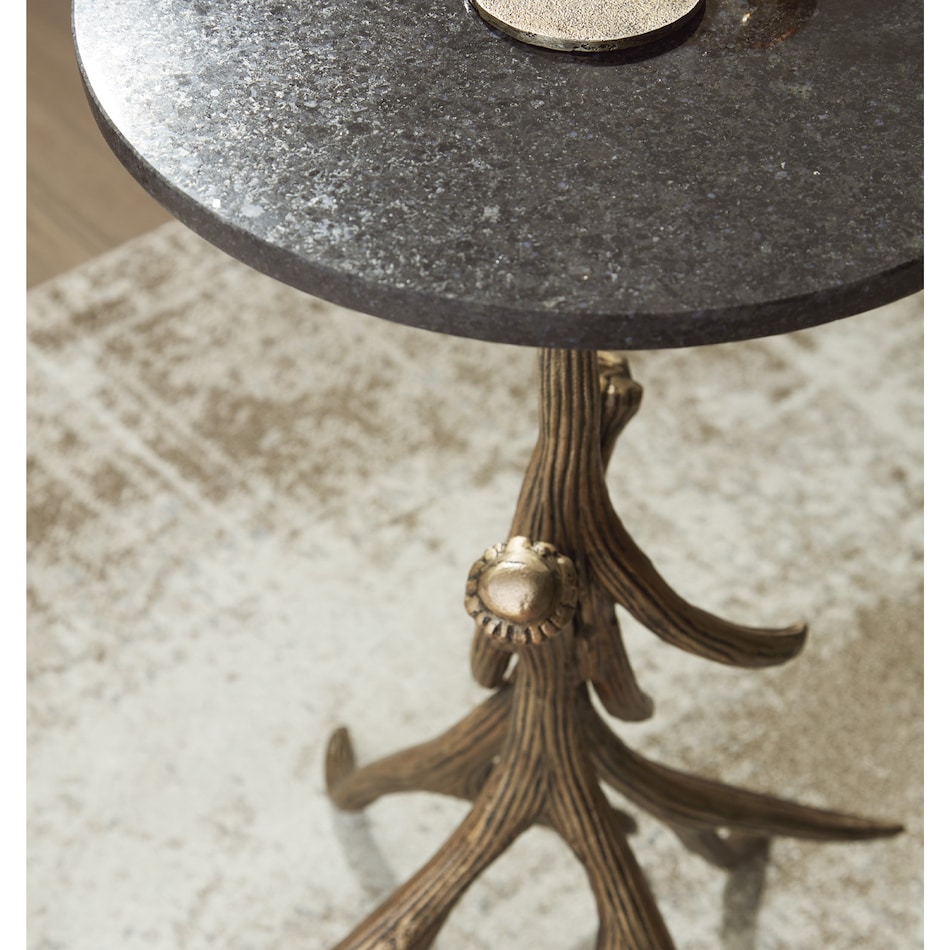 a black end chairside table   