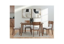 a brown package dining set   