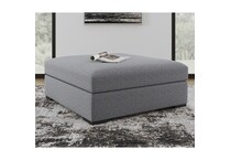 a gray n a ottoman   