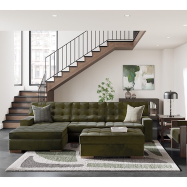 Olive 2-Pc. Sectional