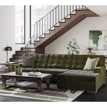 Olive 2-Pc. Sectional