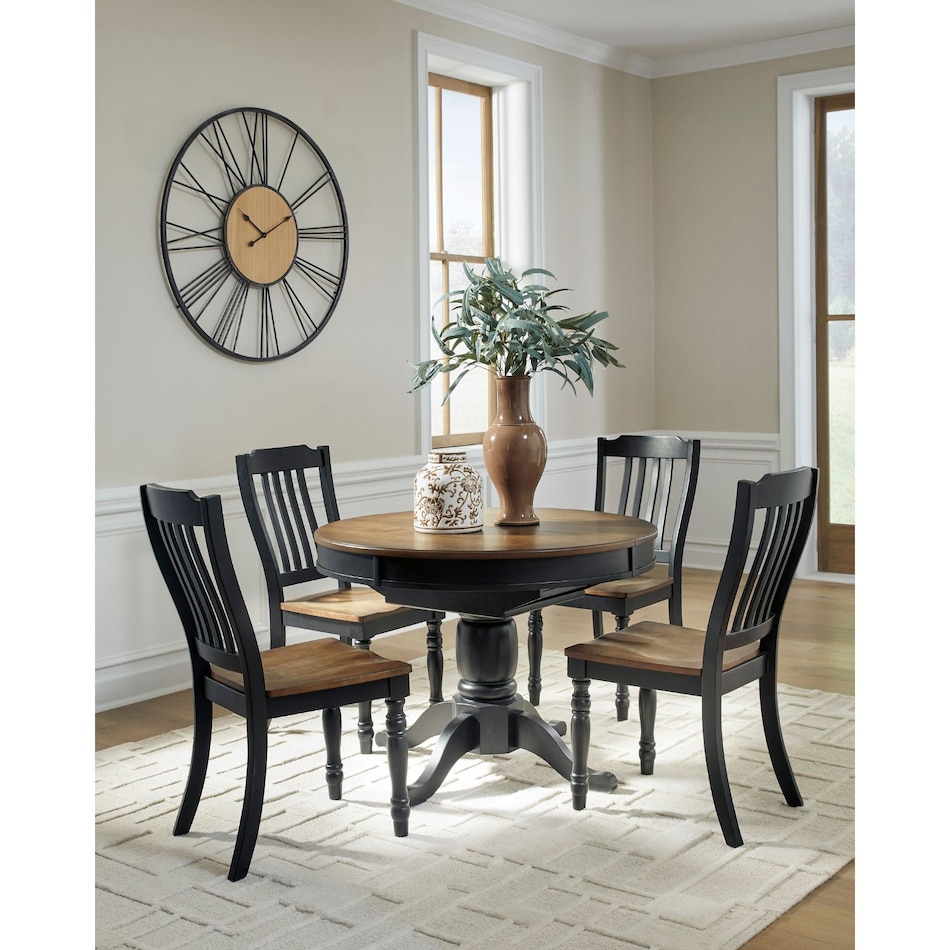 ad black   brown package dining set adp  