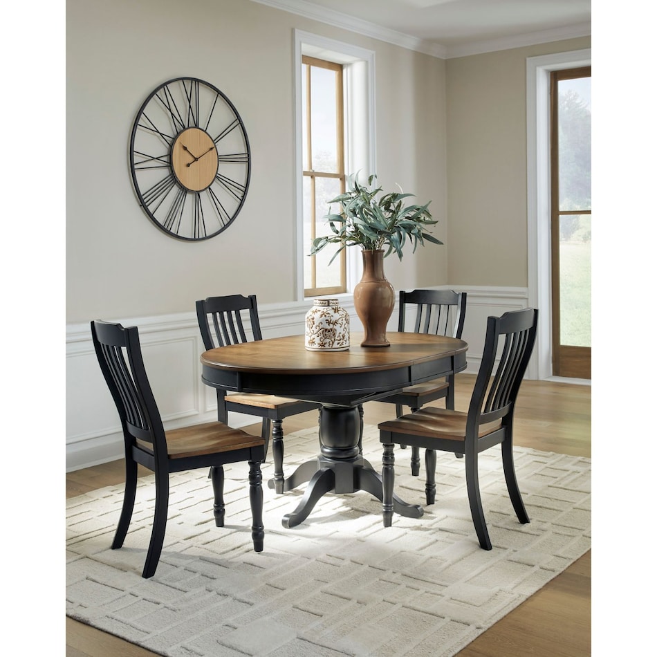 ad black   brown package dining set adp  