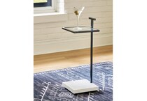 a black white accent table   