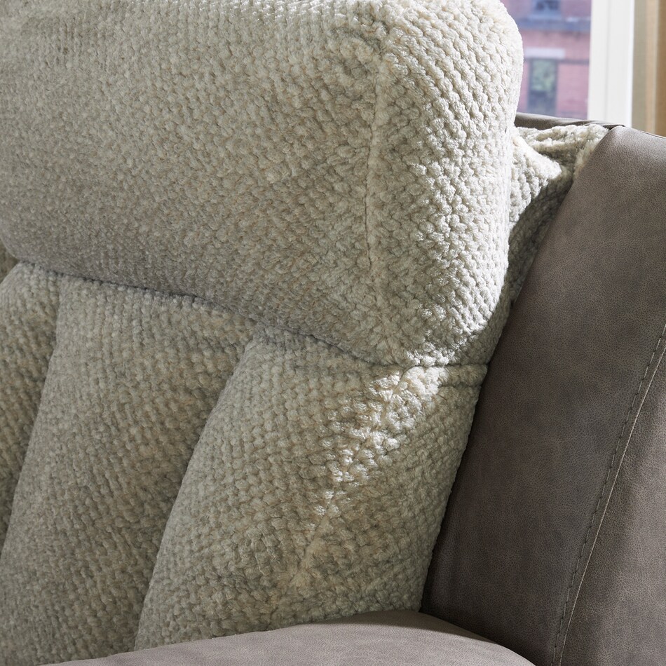 a fabric sofa   