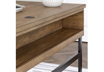 ah brown flat top desk   