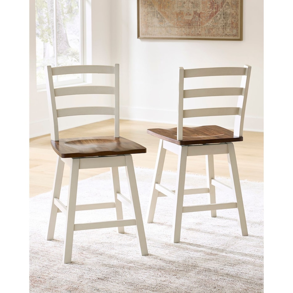 ad antiqued white n a stool   