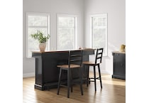 ad satin black n a stool   