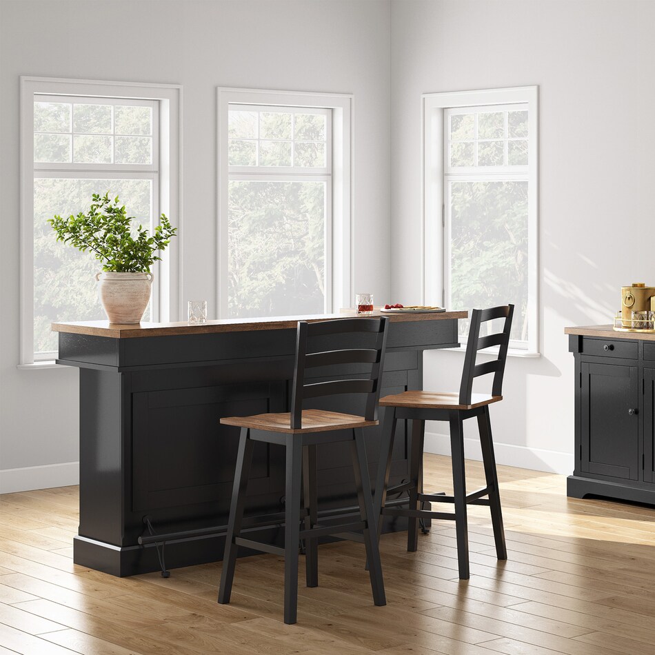 ad satin black n a stool   