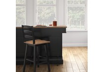 ad satin black n a stool   