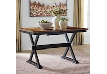 ad two tone finish table w  base attached   