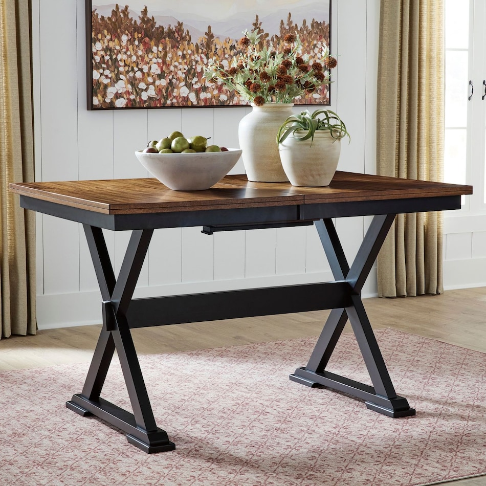 ad two tone finish table w  base attached   