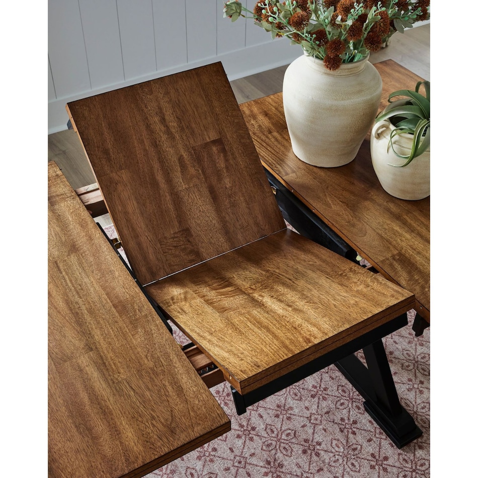 ad two tone finish table w  base attached   