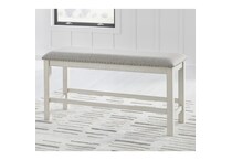 a fabric bench   