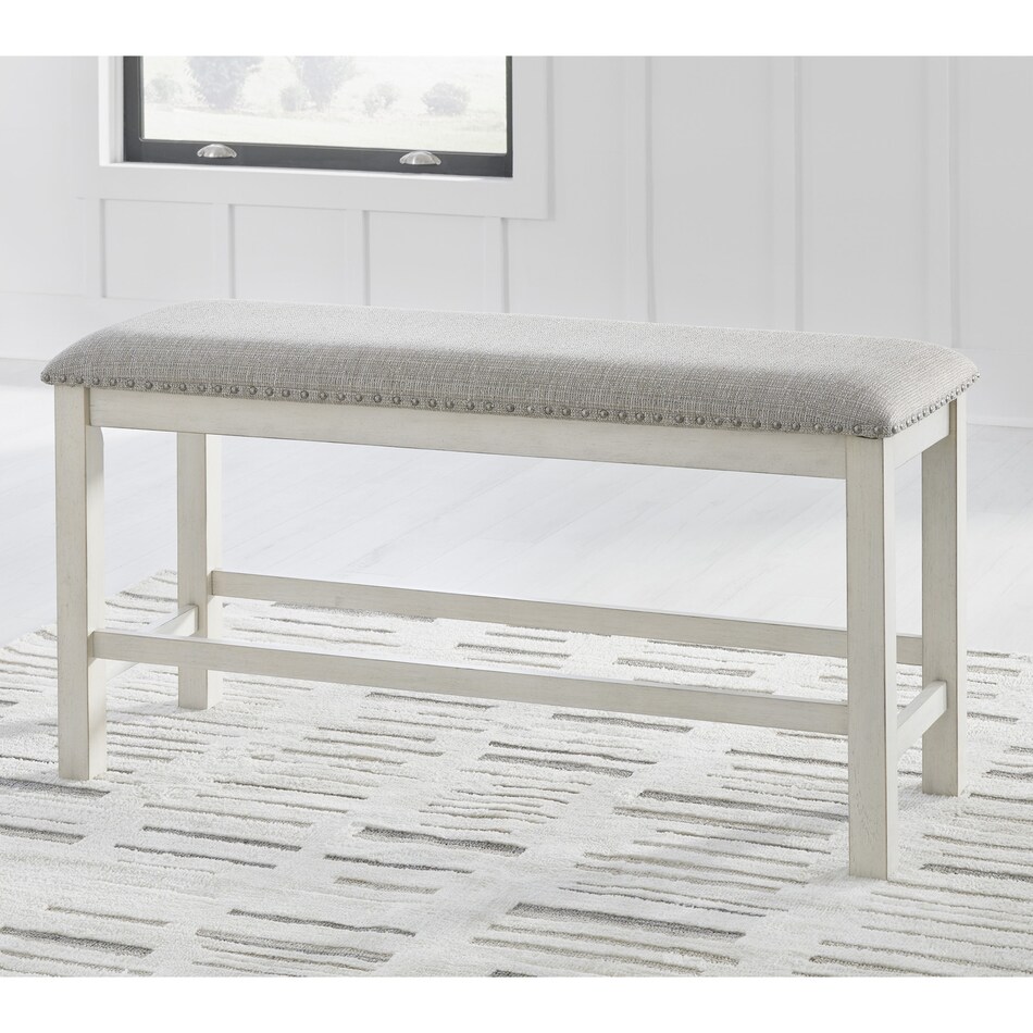 a fabric bench   