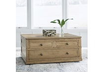 at brown cocktail table   