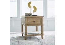 at brown end chairside table   