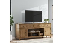aw brown tv stand   