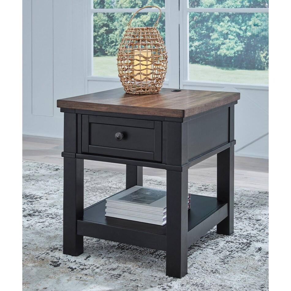 at end chairside table   