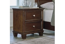 a brown nightstand   
