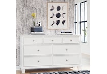 a white dresser   