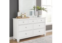 a white dresser   