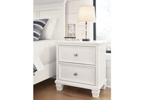 a white nightstand   