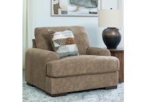 a brown fabric chair   
