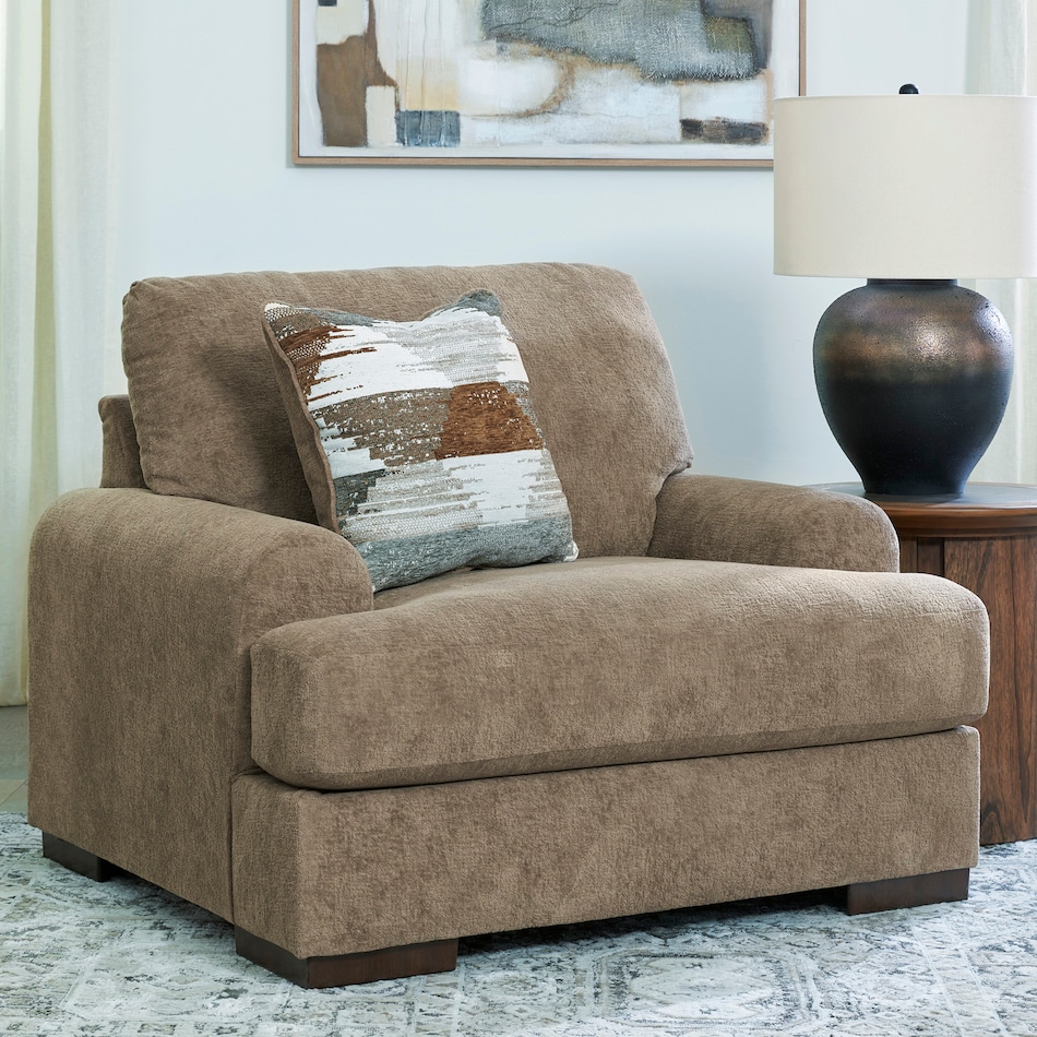 a brown fabric chair   