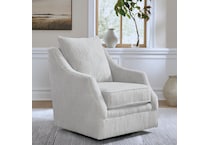 a gray fab swivel occasional chair   