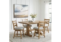 ad light brown package dining set apc  