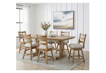 ad light brown package dining set apc  