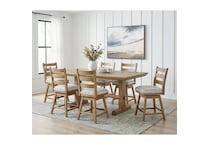 ad light brown table w  base attached   
