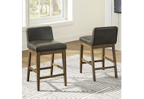 a brown fab stool seat ads  