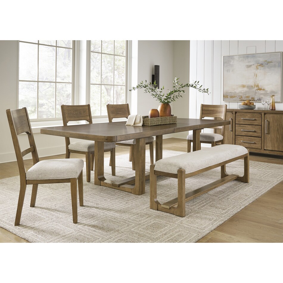 a brown package dining set adp  
