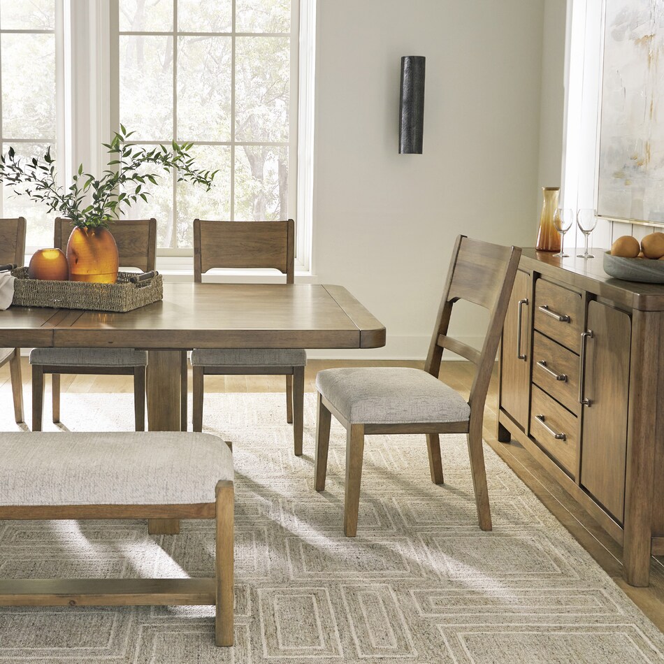 a brown package dining set adp  