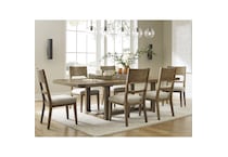 a brown table w  base   