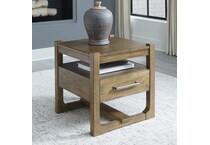 a glazed end chairside table   