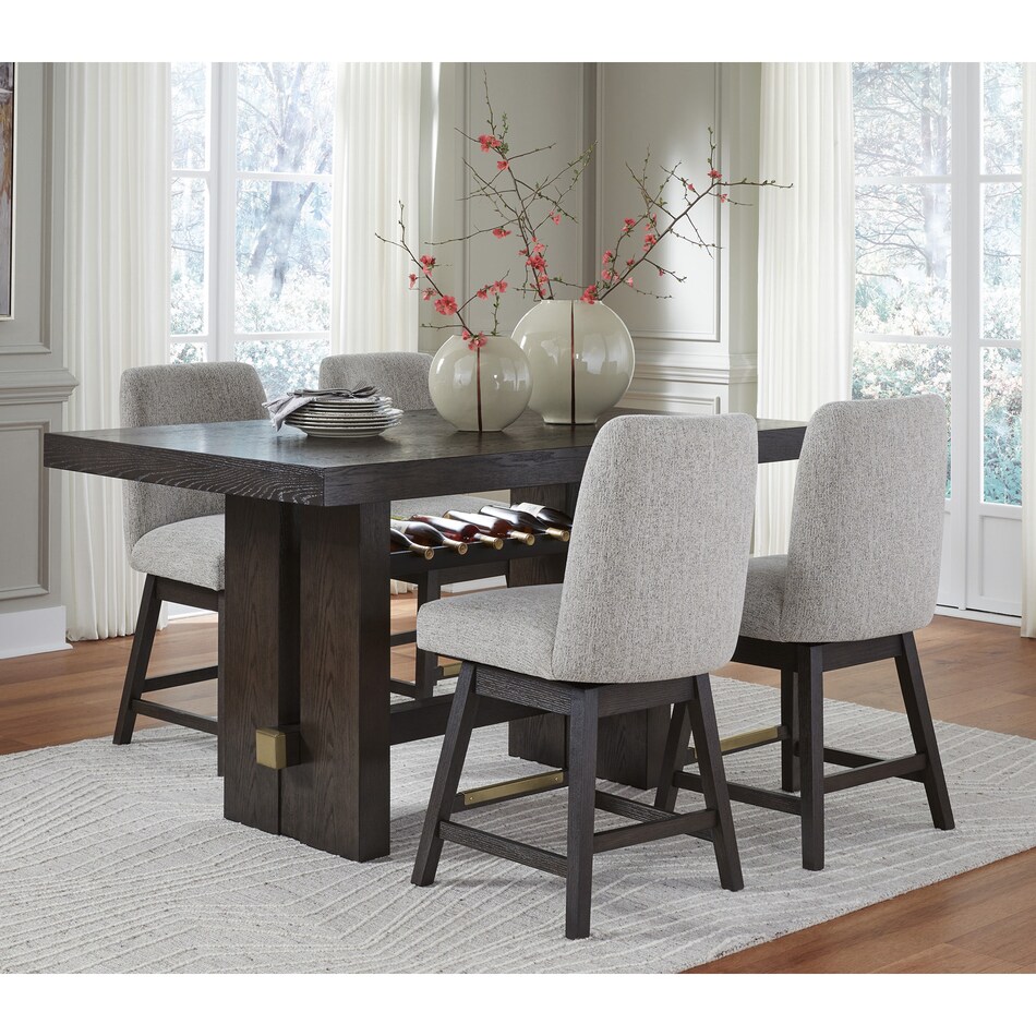 a brown package dining set apc  