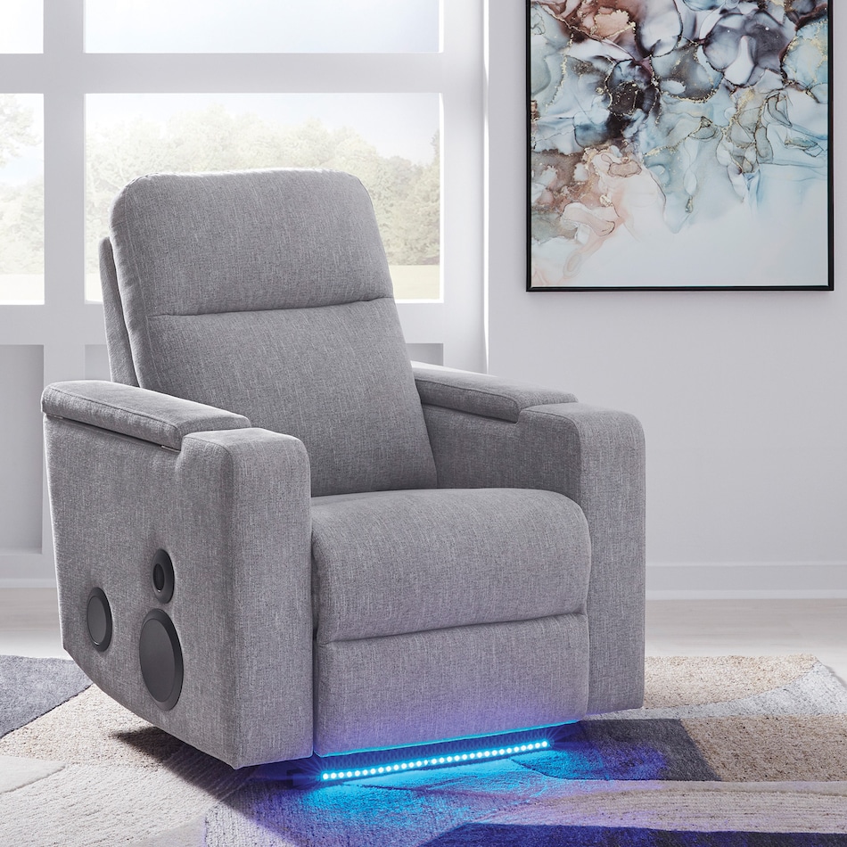 a fabric recliner   