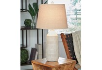 a white ceramic glass lamp   