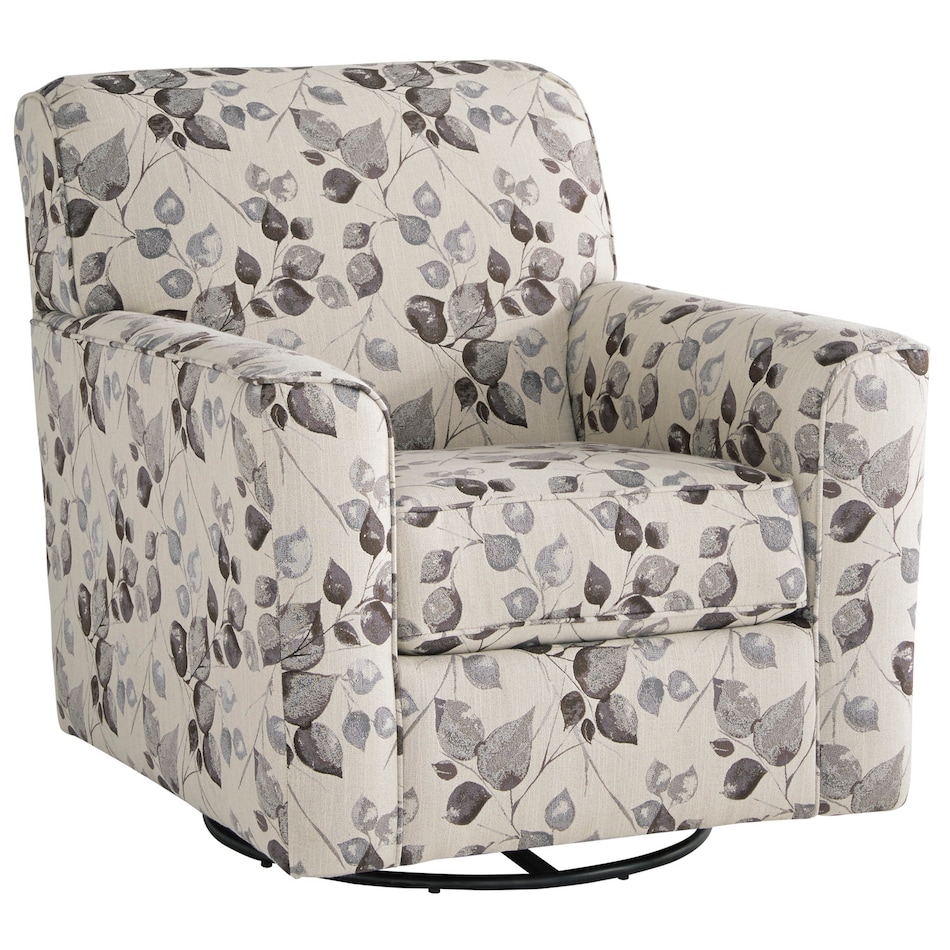 abney platinum swivel rocker chair   
