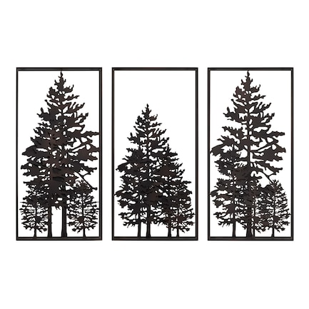 Plaid Set of 3 Wall Art