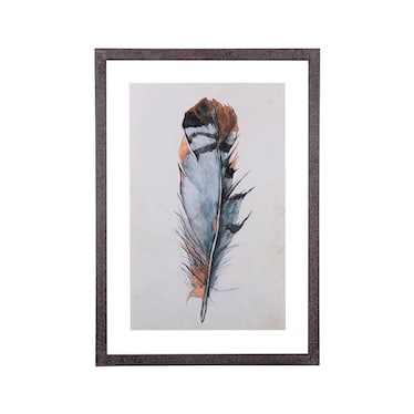 2 Assorted Feather Art