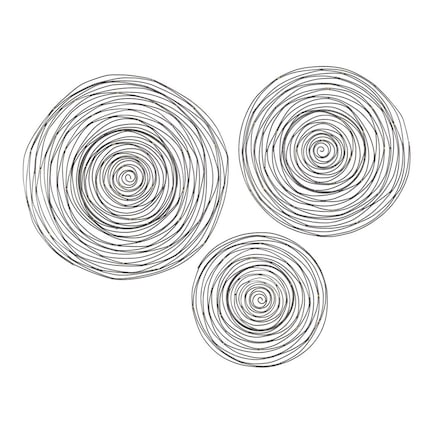 S/3 Metal Wall Art
