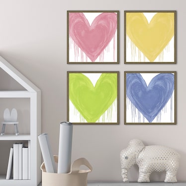 S/4 Big Hearted Wall Art