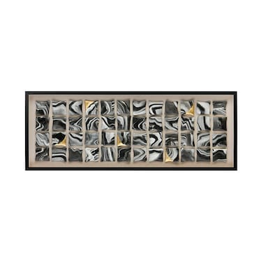 Gold Stone Wall Art