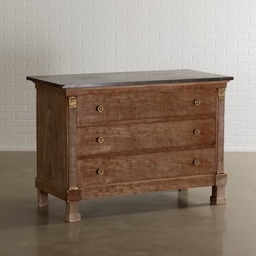 Antique Empire Chest W/ Marble Top